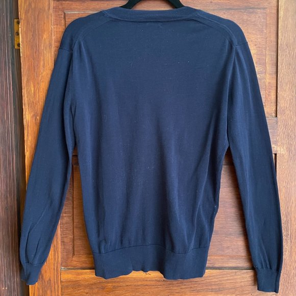 J. Crew Cotton Long-sleeve Navy Sweater Size XS - Picture 4 of 4